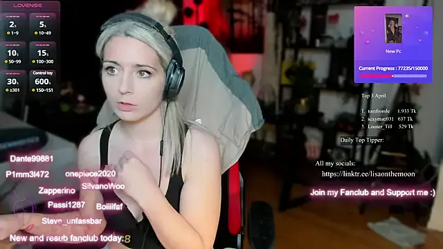 Lisaonthemoon – webcam model profile photo